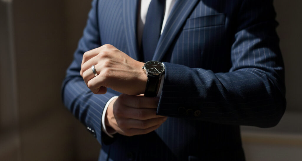 リングと腕時計の調和
